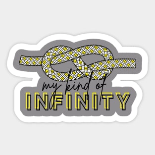 Climbing, my kind of infinity Sticker